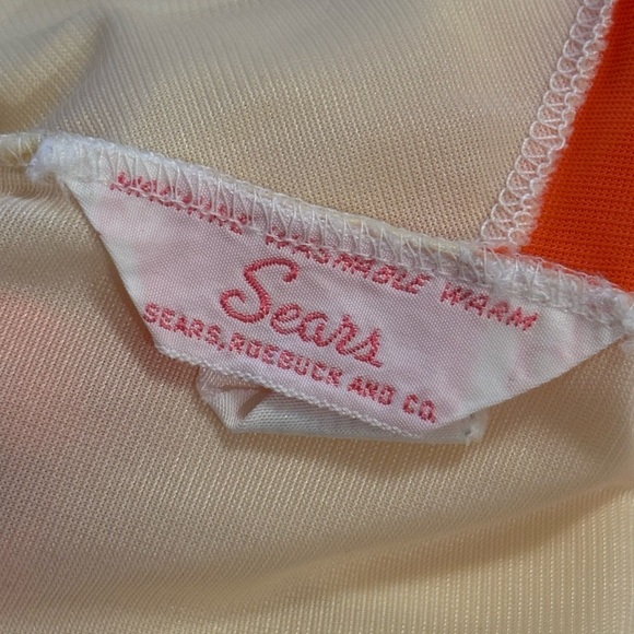 Vintage y2k sears 60s sheer nightgown yellow trim retro 70s dress 32-34 small - Picture 12 of 16